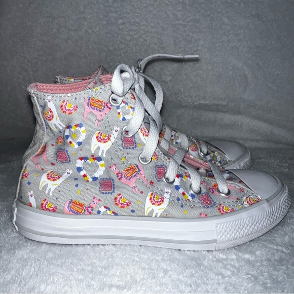 Converse Other - Converse Chuck Taylor Llama hi-tops girls size 1